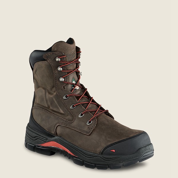 Red Wing Safety Boots Dark Grey - Mens King Toe® Adc - 8-inch Waterproof Csa Metguard Toe - 1764-JCA